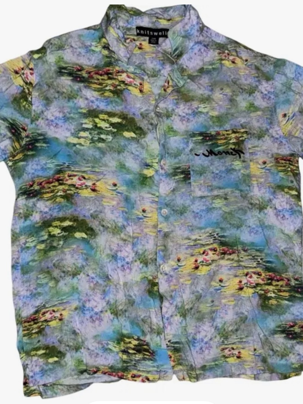 Swell Multicolor Watercolor Floral Short-Sleeve Button-Down Shirt